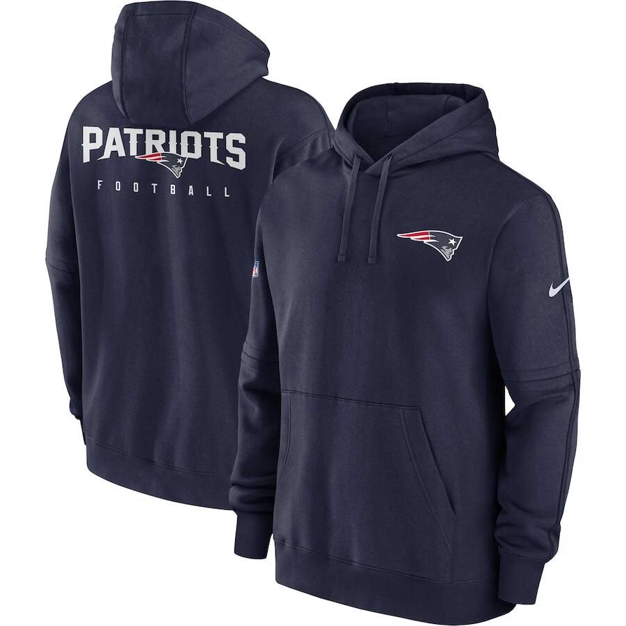 Men 2023 NFL New England Patriots blue Sweatshirt style 1->new england patriots->NFL Jersey